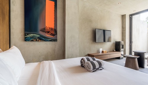 Family Studio, 1 King Bed, Kitchen