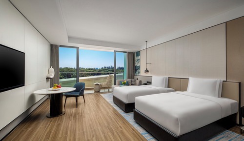 Standard Room, 2 Double Beds, Oceanfront (High Floor)