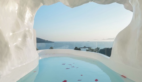 Romantic Double Room, 1 Queen Bed, Sea View