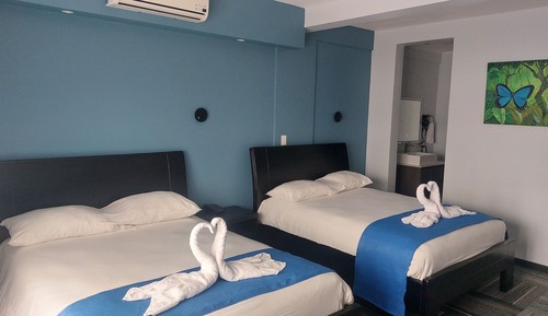 Family Double Room, 2 Double Beds, Private Bathroom