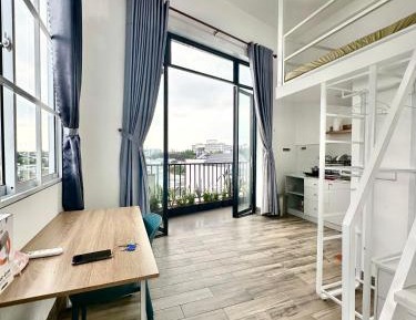 Studio with Balcony