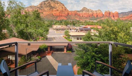 Double Room with Two Double Beds and Balcony - Upper Floor