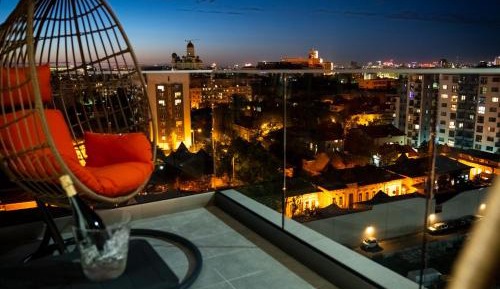 Deluxe One-Bedroom Apartment with City View
