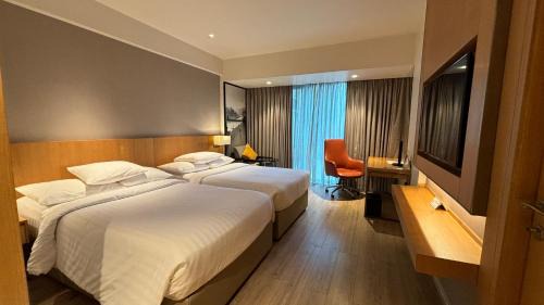 Deluxe Balcony Twin Room, Guest room, 2 Twin/Single Bed(s)