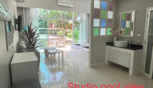 Studio with Pool View