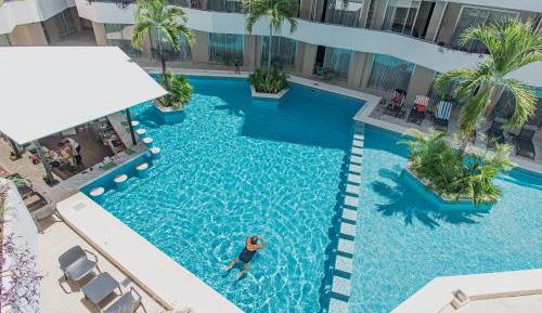Studio with Pool View