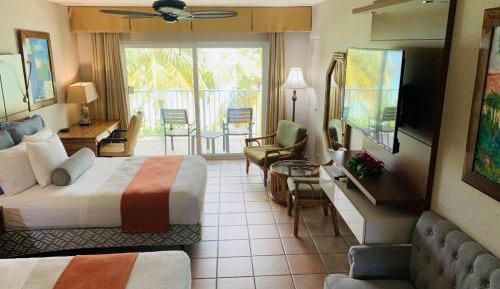 Beachfront Double Room with Two Double Beds