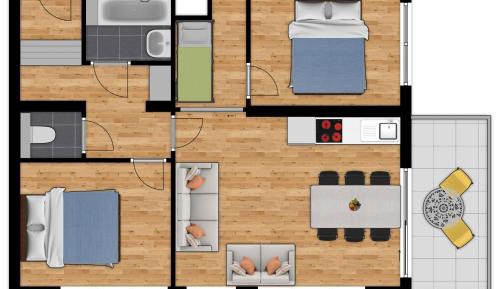 Family Suite | 4 Adults - 3 Children