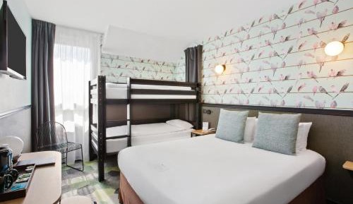 Family Room with One Double Bed and Bunk Beds