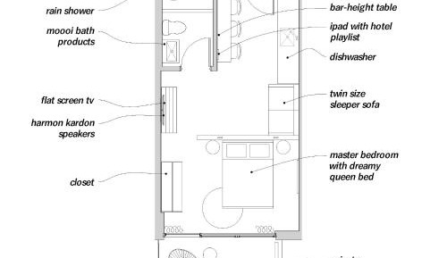 Penthouse Partial Ocean View Studio with Kitchenette and Balcony