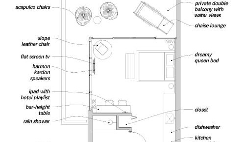 Penthouse Corner Studio with Kitchenette and Terrace