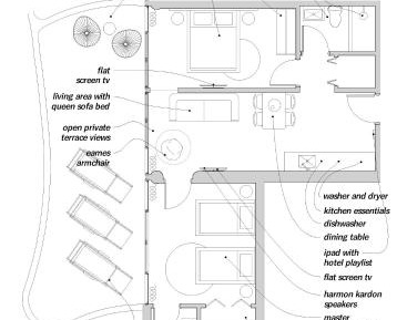 Garden House Suite 2/Bedrooms 2/Bath with Kitchenette and Terrace