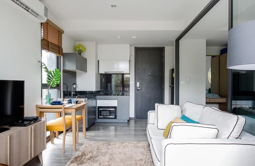 Patong Apartment | Walk to Patong Beach from a Sleek, Daylit Apartment