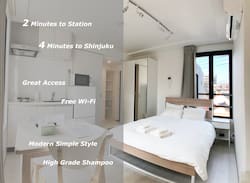 Honmachi Apartment | LA401- Shinjuku Designers Flat, 3 min to subway