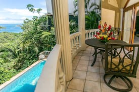 Manuel Antonio Apartment | El Titi: 1BR Ocean-View Apt in Castillo de Amber.