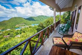 Marigot Bay Villa | Hillside Villa-panoramic views of Marigot Bay