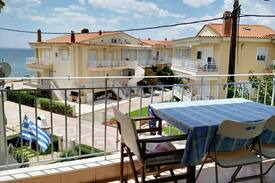 Gerakini Apartment | Seaside Apartment 10m from Beach, WiFi & Parking