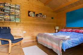 Llanwddyn Other | Three log cabins with WC and Sauna and Treehouse