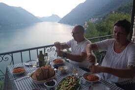 San Mamete Villa | Villa Ca Rossa with view on the Lake of Lugano