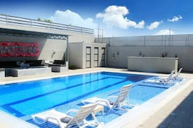 Al Rama Villa | Dead sea Luxurious villa. Santorini chalet VIP