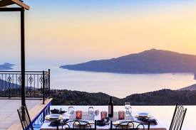 Kas Villa | Villa tepe ev kalkan manzaralı süper lüks villa