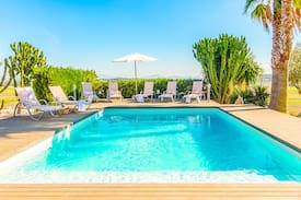 Muro Villa | Finca Puig del Morro Muro Mallorca with Pool, garden and internet
