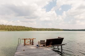 Varena House | Glukas House - forest & lake panorama