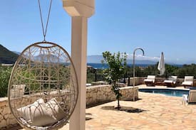 Evgiros Villa | Villa Oliveira with private pool and sea view