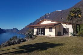 San Mamete Villa | Villa Ca Rossa with view on the Lake of Lugano