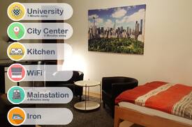 Mannheim City Centre Apartment | Bright studionext to university,in city centre![2]
