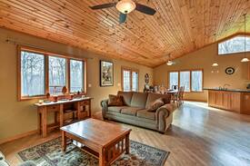 Chetek House | Secluded Home w/30 Acres -Mins to Lake Chetek