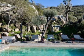 Figari Villa | Bergerie Lucia avec piscine chauffée vue mer, clim