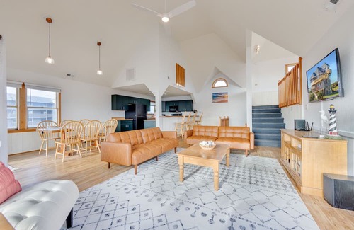 Rodanthe House | On Special - Dreamy Semi-Oceanfront Home w/ Pool, Hot Tub, Boardwalk to Beach, D