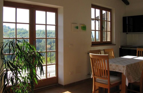 Bastia Mondovi Villa | House with large terrace, in a small residence with swimming pool, surrounded by greenery