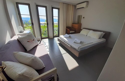 Gundogan Villa | Villa w Sea View Terrace 5 min to Beach in Bodrum