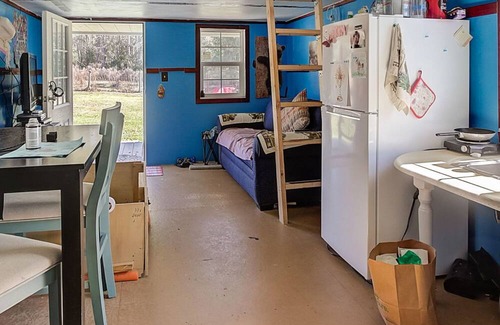 Spring Hill Cabin | Your cozy farm retreat. Nature + chickens: happy!