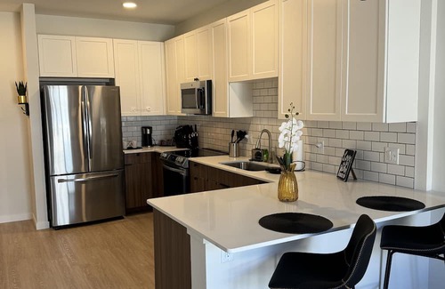 Milwaukee Apartment | 1-bd.Sleeps 4-by a mall,freeway restaurants, shops, pool, gym, work area,lounge.