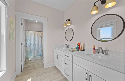 Carova Beach Cottage | Brand New Beach House with Ocean Views, Elevator, Game Room and Inground Pool!