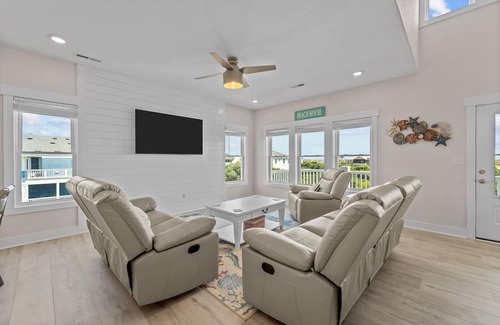 Carova Beach Cottage | Brand New Beach House with Ocean Views, Elevator, Game Room and Inground Pool!