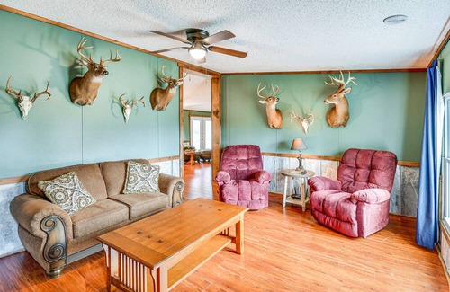Union Springs House | Rustic Union Springs Home w/ Gas Grill + Deck!