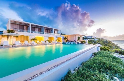Providenciales Hotel | Sleek and Modern Villa w/Stunning Samsara Beach Ocean Views
