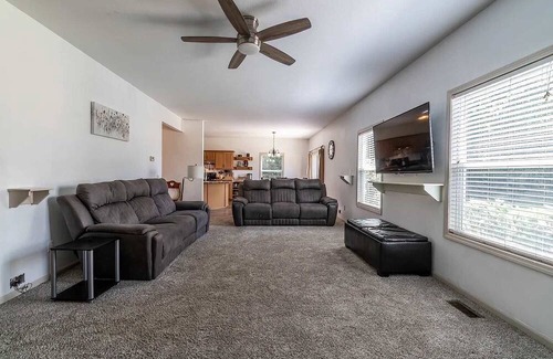 Fort Wayne House | Secluded Luxury Stay with Pond, Pool & Playset