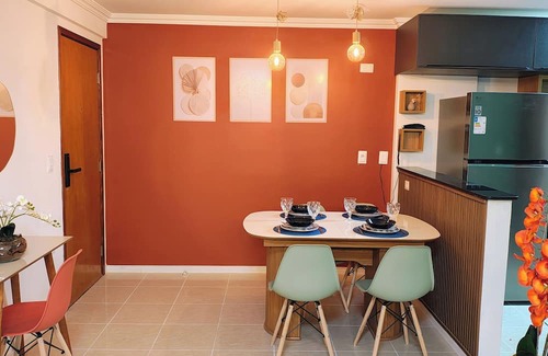 Manaira Apartment | Spacious flat 1 block from Manaíra Beach and shopping malls, large balcony