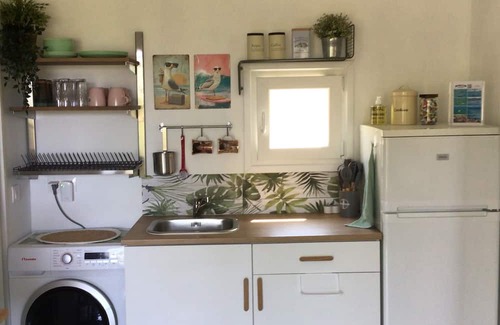 Vourvourou House | The Pine Cabin, a dainty little house surrounded by pine trees and cute squirrels!