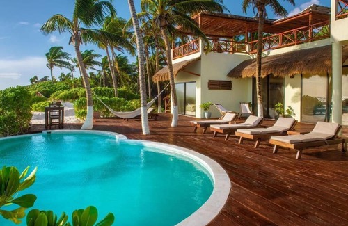 Felipe Carrillo Puerto Villa | Playaakun Eco Villa 5br Private Beachfront Paradise TULUM -Sian Kaan