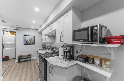 Pickering Apartment | Modern 2-Bed, 2-Bath BSMT suite | Parking | Wi Fi