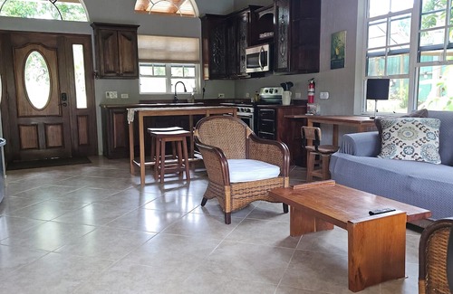 San Ignacio House | Enchanting Riverside Jungle Village Bungalow: Pool, A/C, WiFi, TV, Kayaks & More
