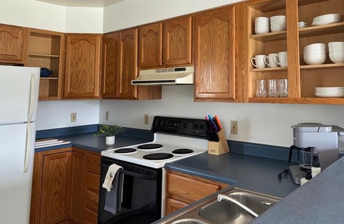 Onekama Apartment | Stylish 1-bedroom apt w sofa bed on private beach