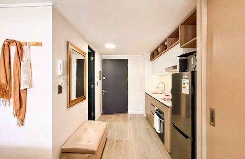 Downtown Santiago Apartment | Estudio Santa Elvira | Home Office Laundry Wifi
