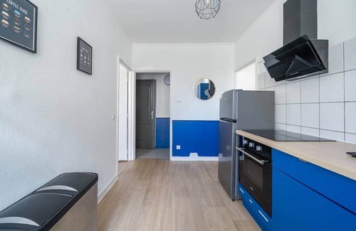 Homecourt Apartment | Bleu Océane - Wifi - Gare - 3 lits - Tout équipé